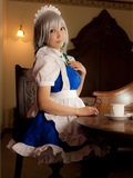 cosplay美女套图 c77 Sakuya Izayoi　白丝假发扮相(1)(7)